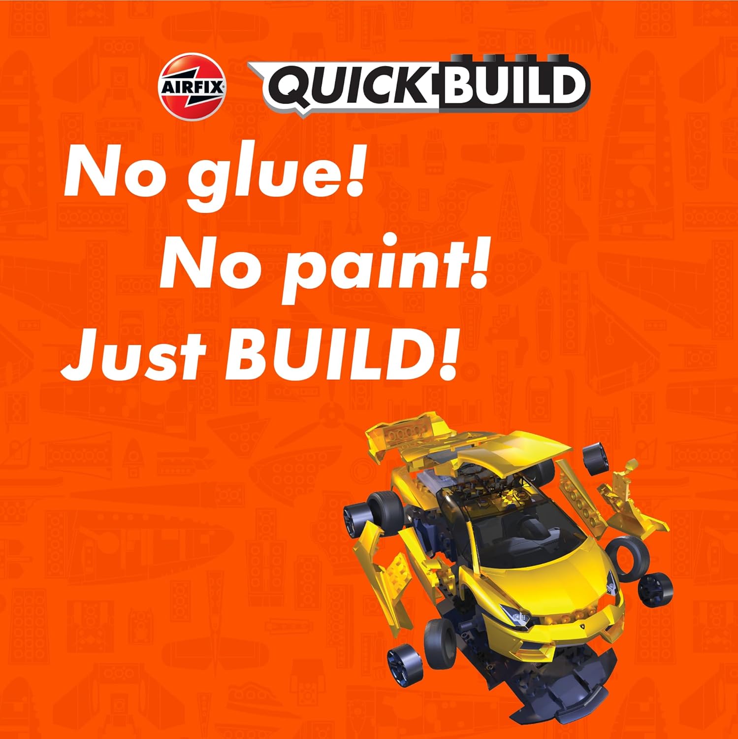Airfix QUICKBUILD Lamborghini Aventador - Yellow