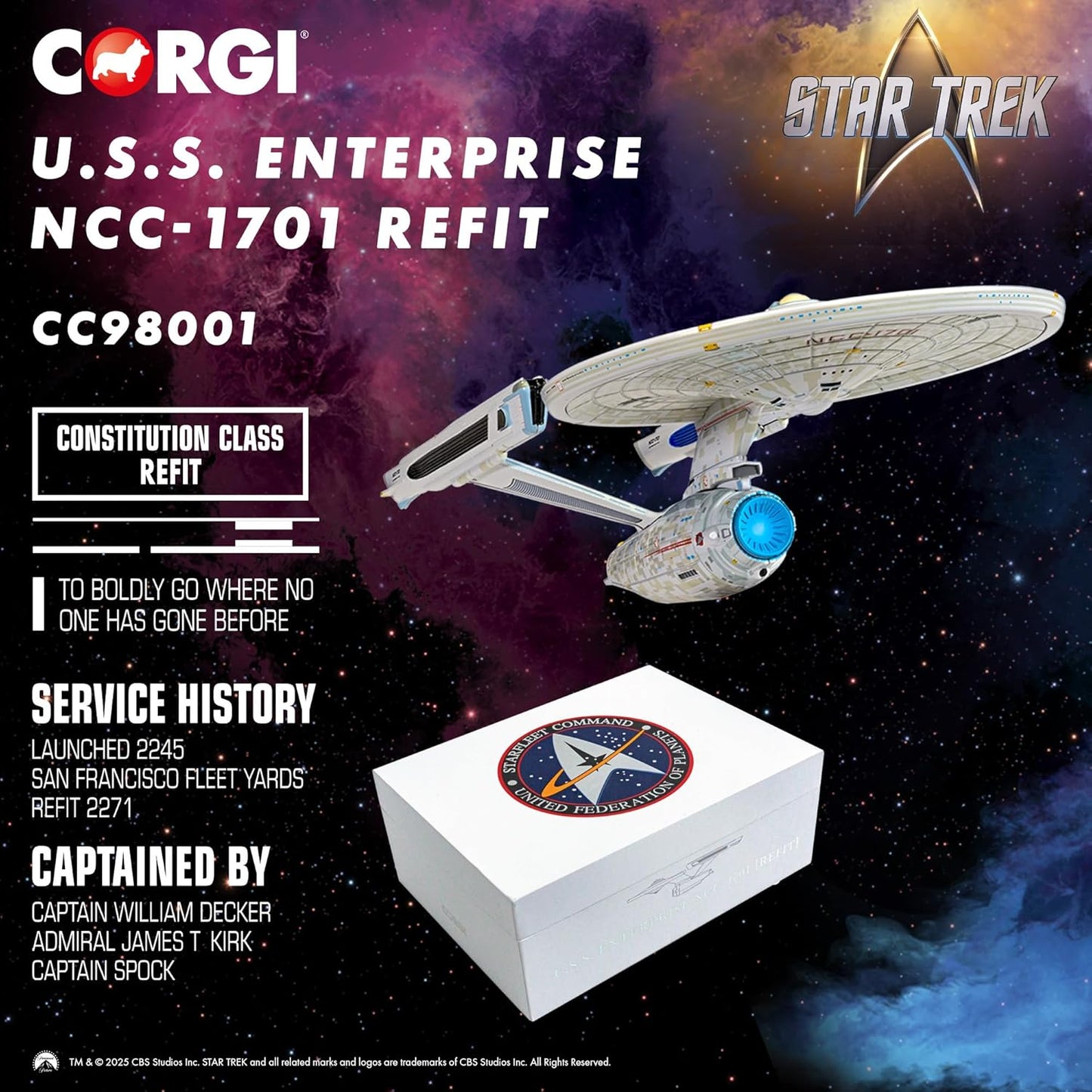 Corgi Star Trek - USS Enterprise NCC-1701 [Refit] (Star Trek II: The Wrath of Khan)