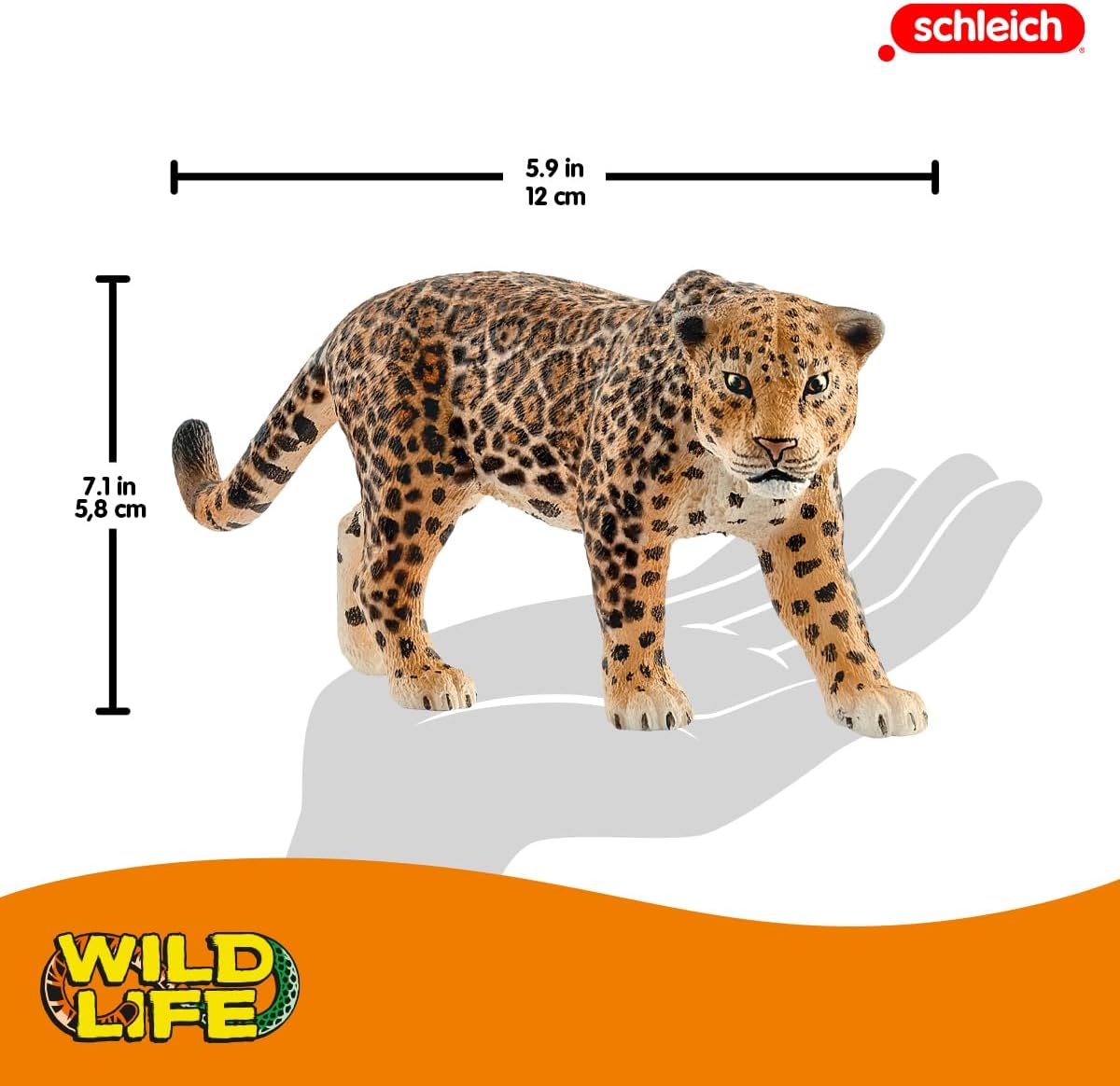Schleich Wild Life Realistic Prowling Jaguar Figurine