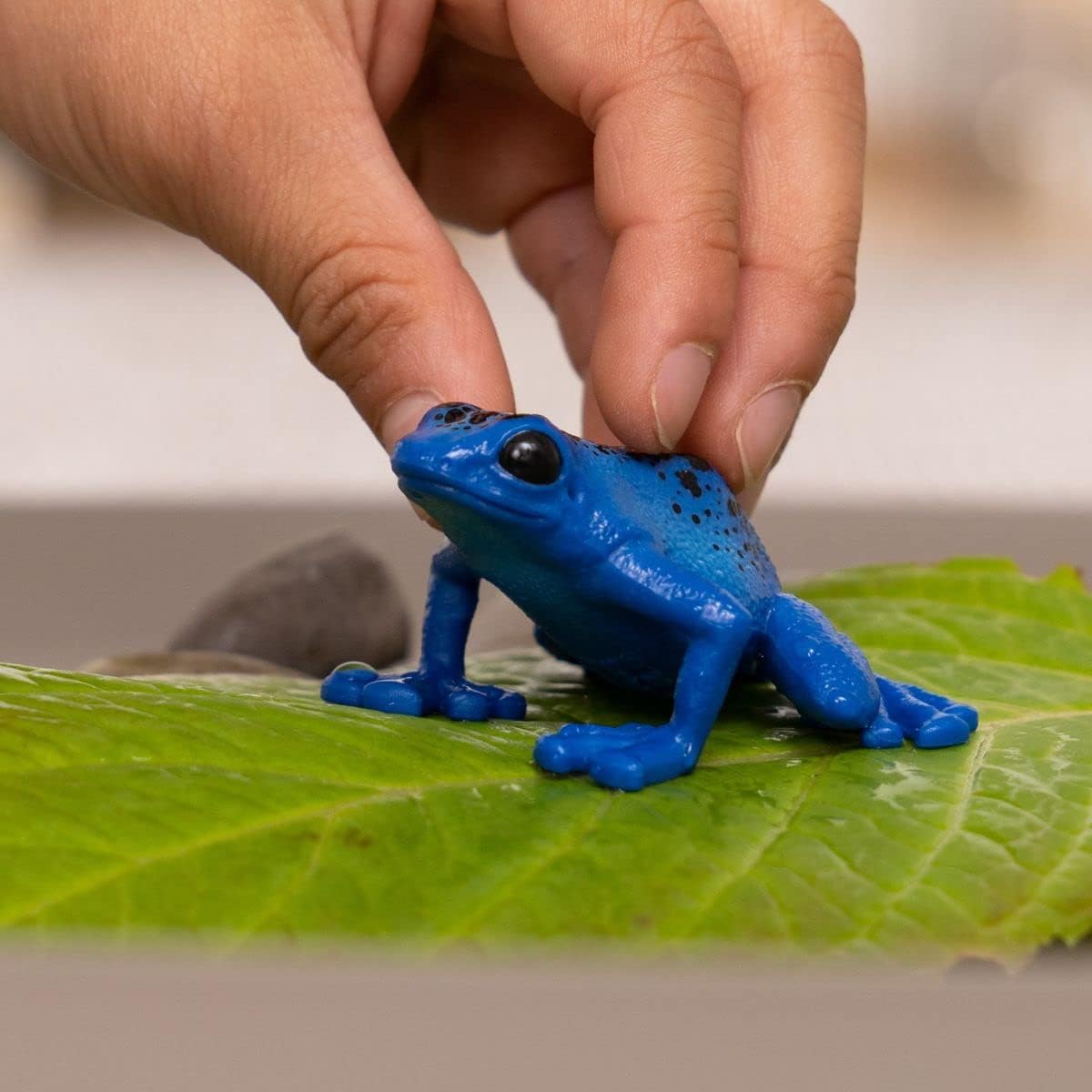 SCHLEICH Blue Poison Dart Frog Wild Life Toy Figurine