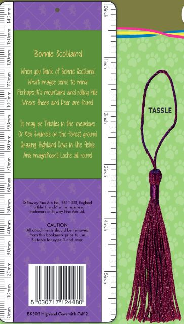 Tawny Owls Lenticular Bookmark Ruler