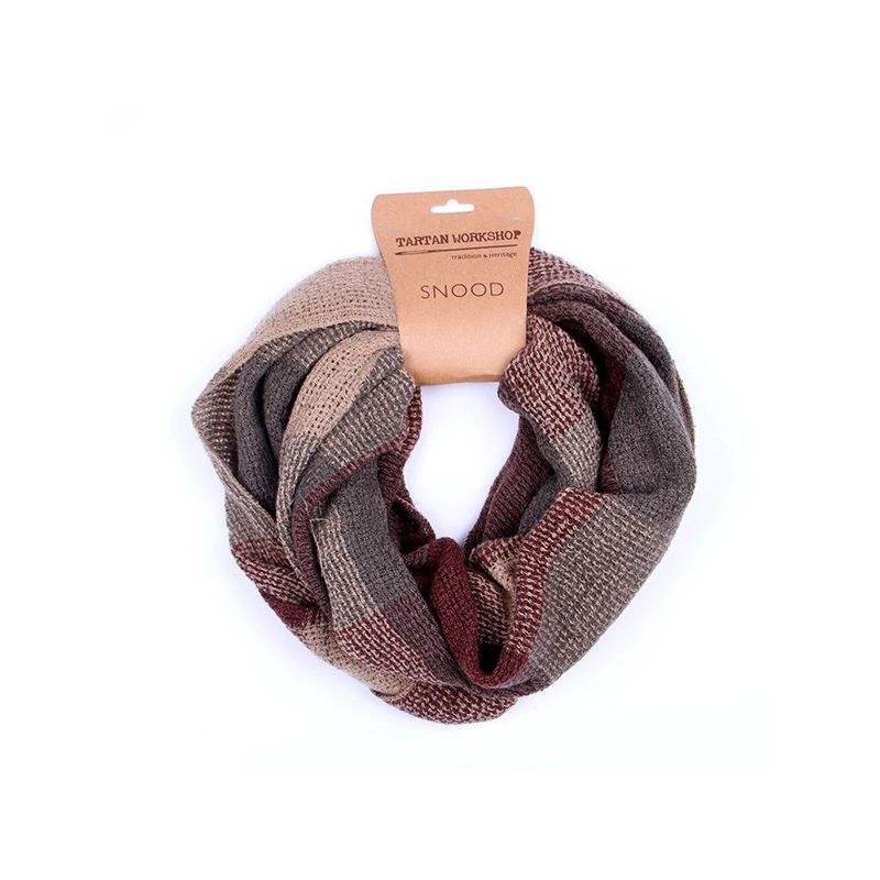 Tradition and heritage Basket Weave Brown and Beige Snood