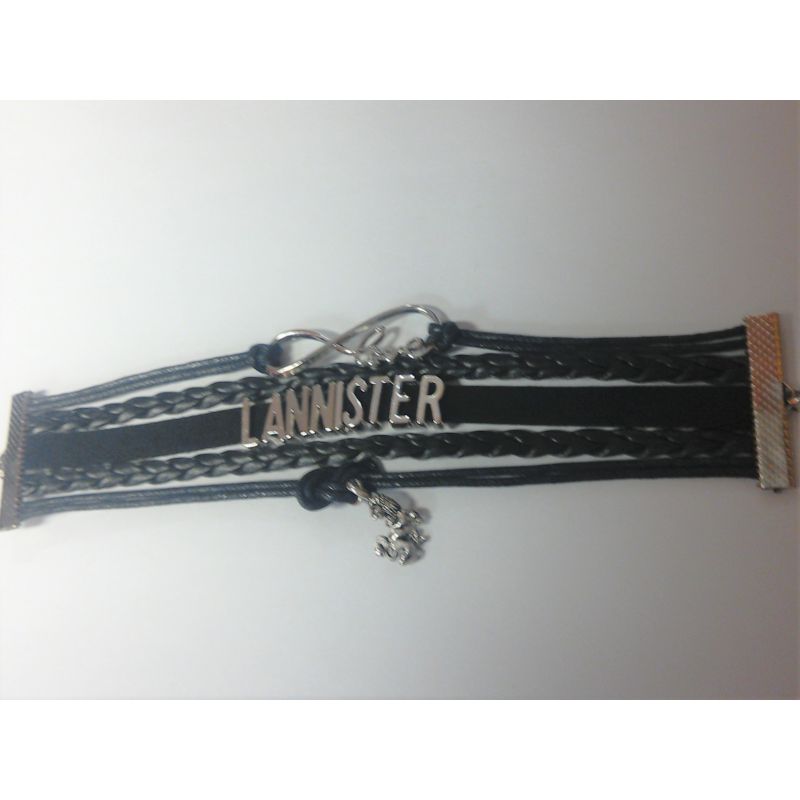 Game Of Thrones Lannister Black infinity Bracelet