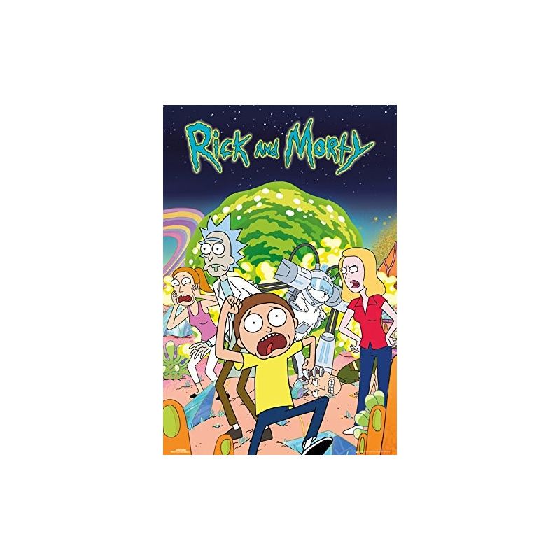 GB eye Rick and Morty Group Maxi Poster, 61 x 91.5 cm