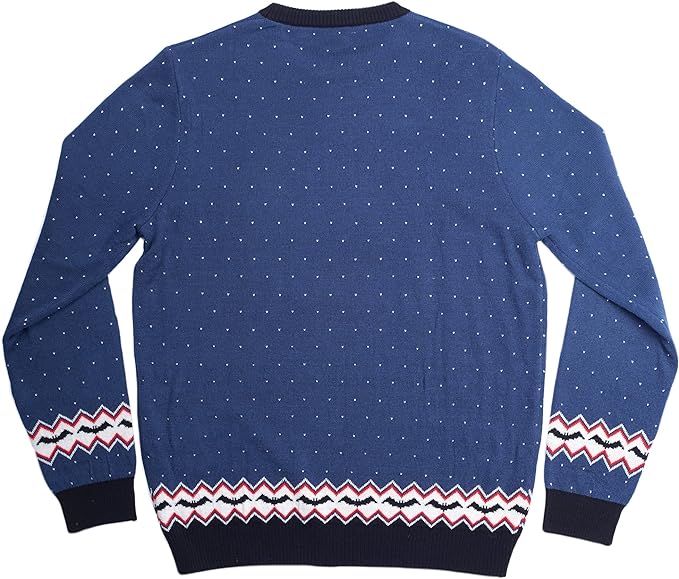 The Batman Unisex Knitted Jumper - Ugly Novelty Christmas Sweater Gift (Large)