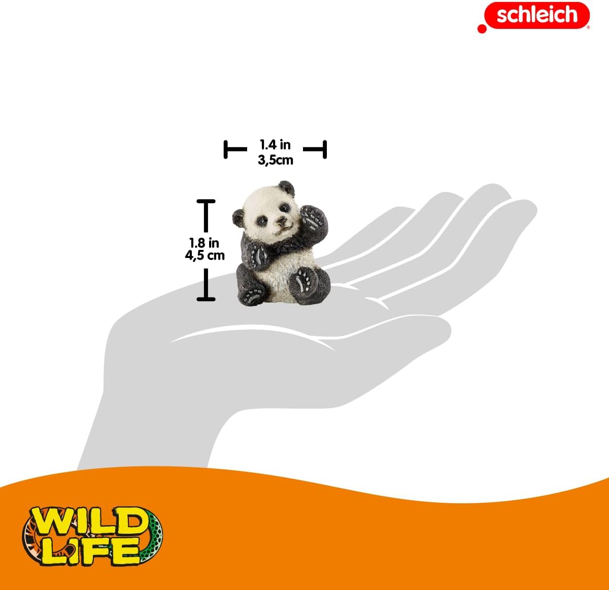 SCHLEICH Panda cub, playing Wild Life Toy Figurine