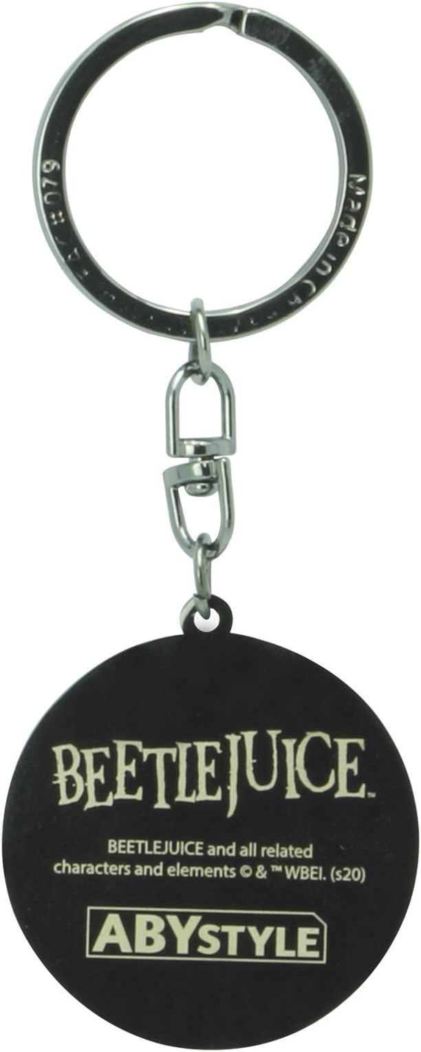 Beetlejuice Maitland Couple Metal Keychain