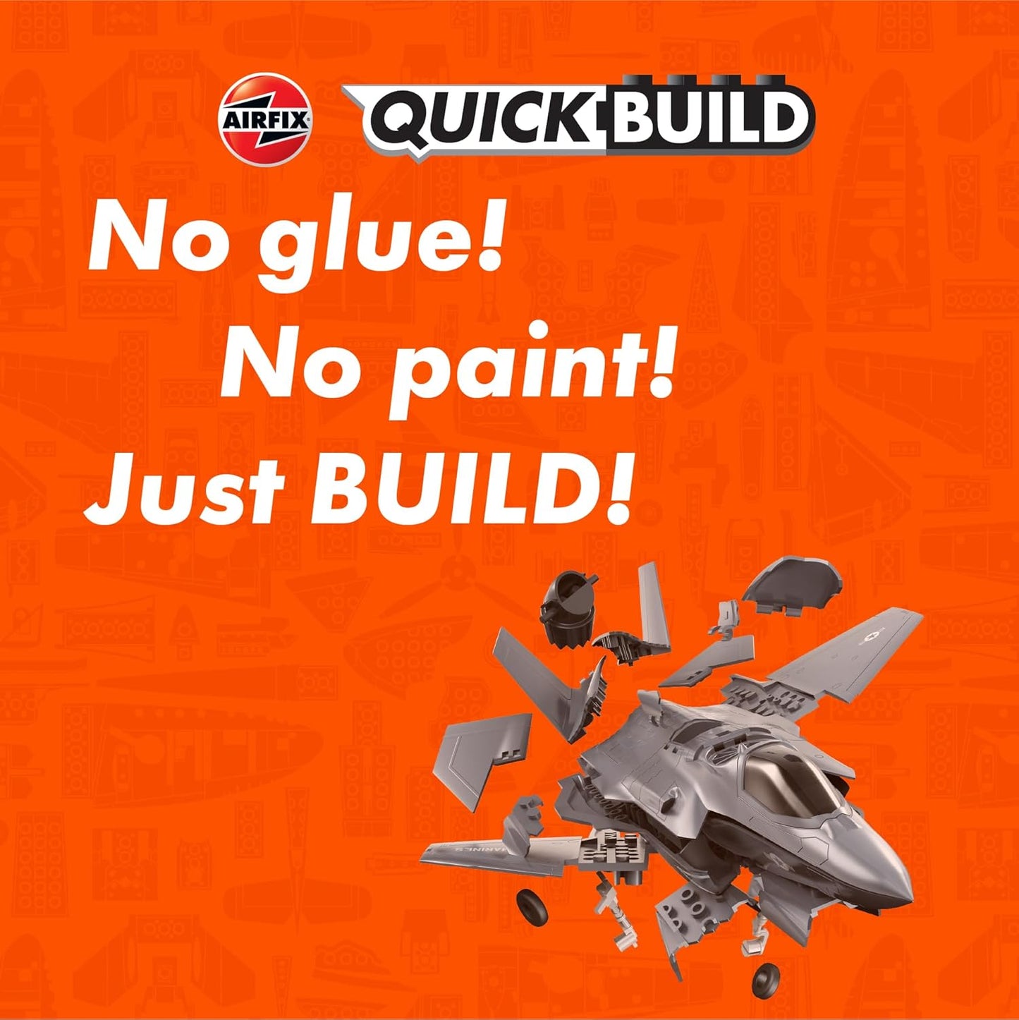 Airfix QUICKBUILD F-35B Lightning II Model Building Kit - Fighter Jet Plane Set