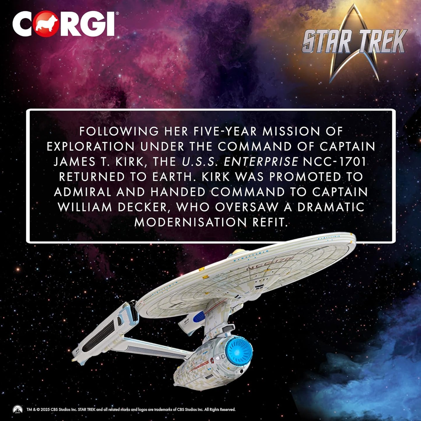 Corgi Star Trek - USS Enterprise NCC-1701 [Refit] (Star Trek II: The Wrath of Khan)