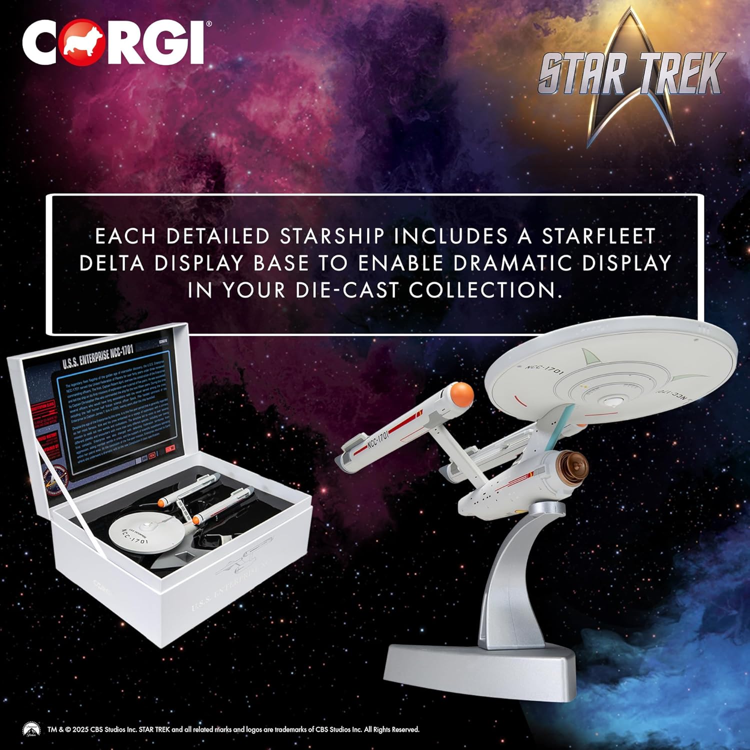 Corgi Diecast Spaceships - CC96610 Star Trek - USS Enterprise NCC-1701 (The Original Series)