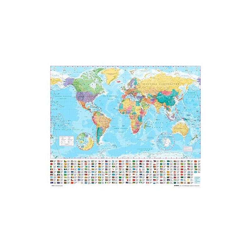 GB eye 40 x 50 cm "2012" World Map Mini Posters, Multi-Colour