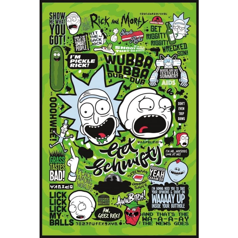 Rick and Morty Quotes Maxi Poster 61 x 91.5cm