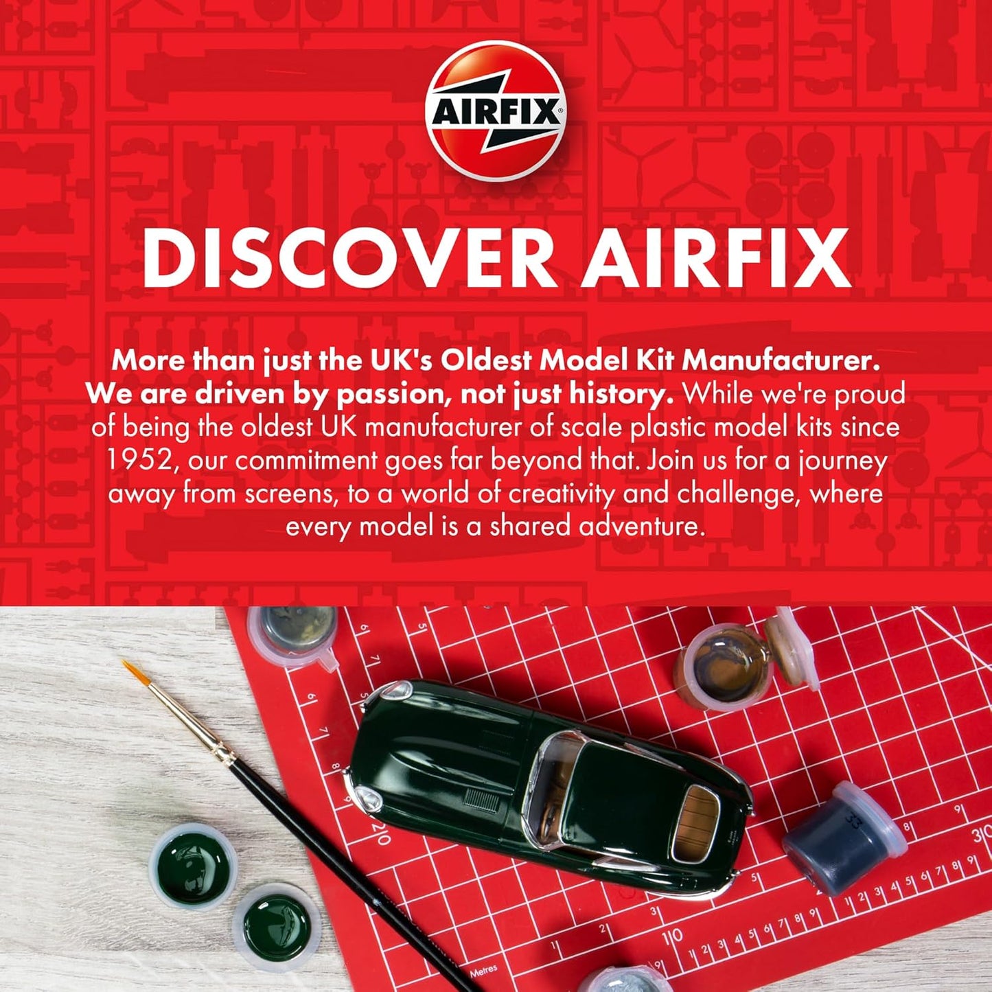 Airfix Starter Set - Jaguar E-Type Model Building Kit