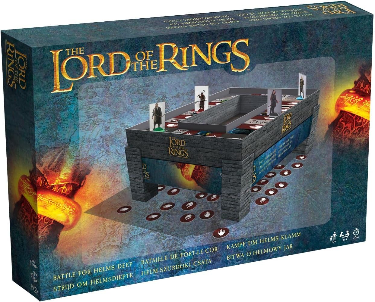 LORD OF THE RINGS BATTLE FOR HELMS DEEP BOARD GAME AGES 10+ **BRAND NEW**