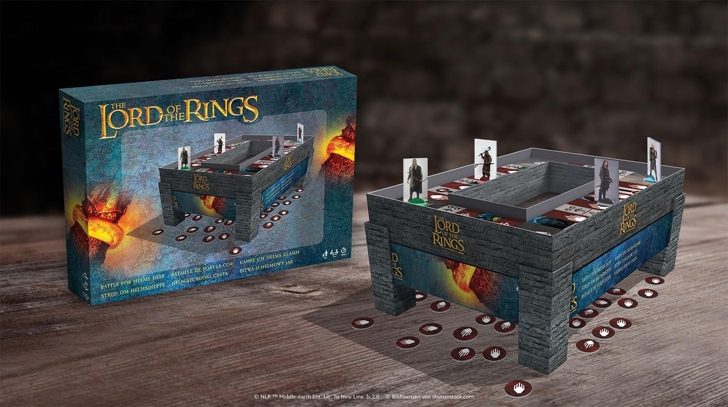 LORD OF THE RINGS BATTLE FOR HELMS DEEP BOARD GAME AGES 10+ **BRAND NEW**