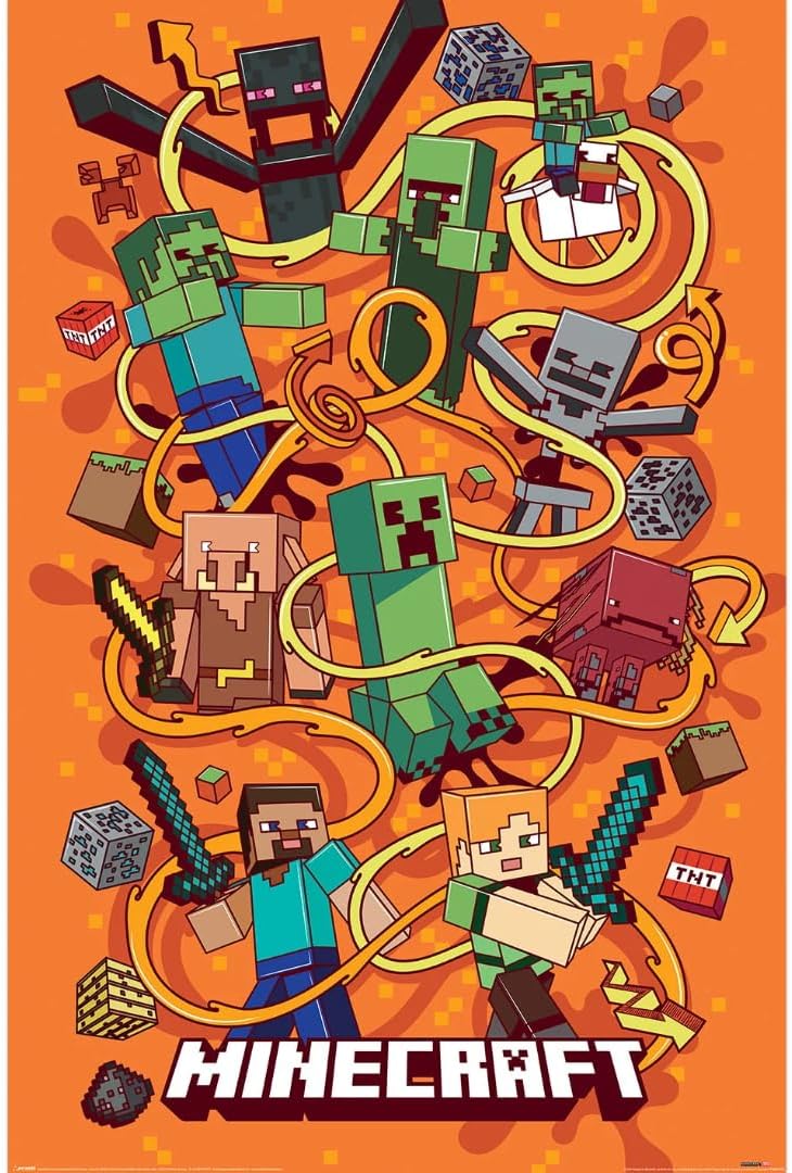 Minecraft Funtage Montage Maxi Poster