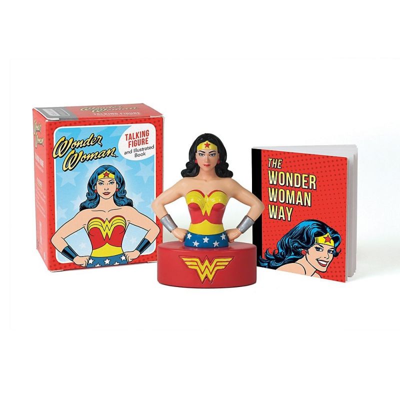 Wonder Woman Talking Figure and Illustrated Book (Miniature Editions)