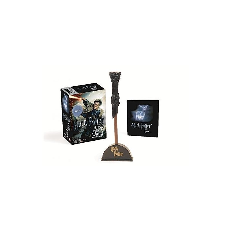 Harry Potter Wizard's Wand with Sticker Book: Lights Up! (Miniature Editions)