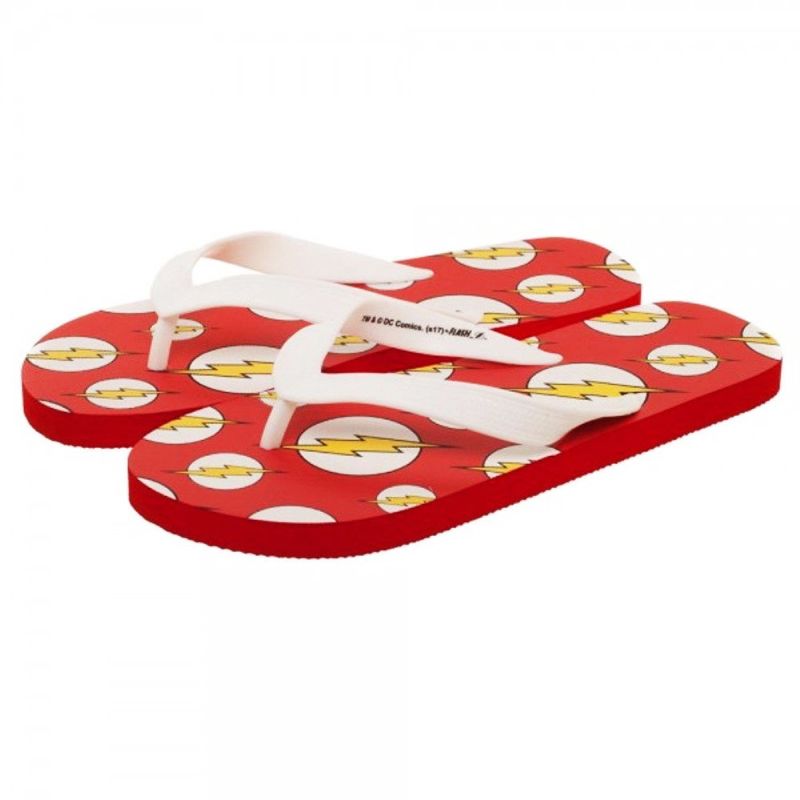 DC Comics Flash Unisex Flip Flops (8-9)