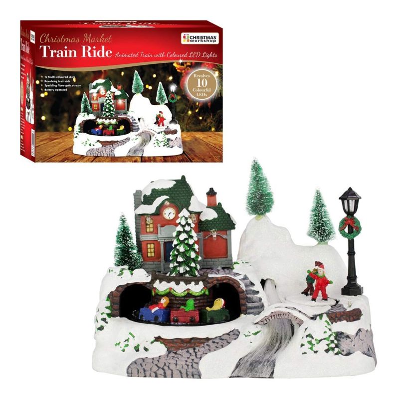 The Christmas Workshop Animated Train Ornament