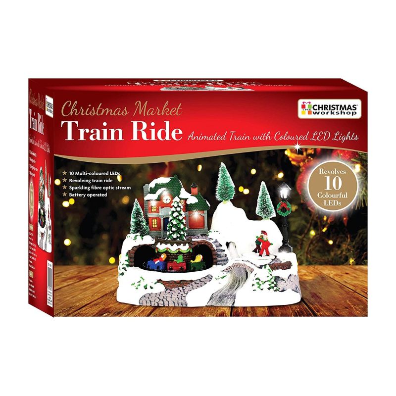 The Christmas Workshop Animated Train Ornament