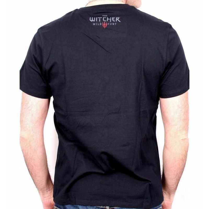 Tshirt The Witcher 3 – Wolf Medaillon Small