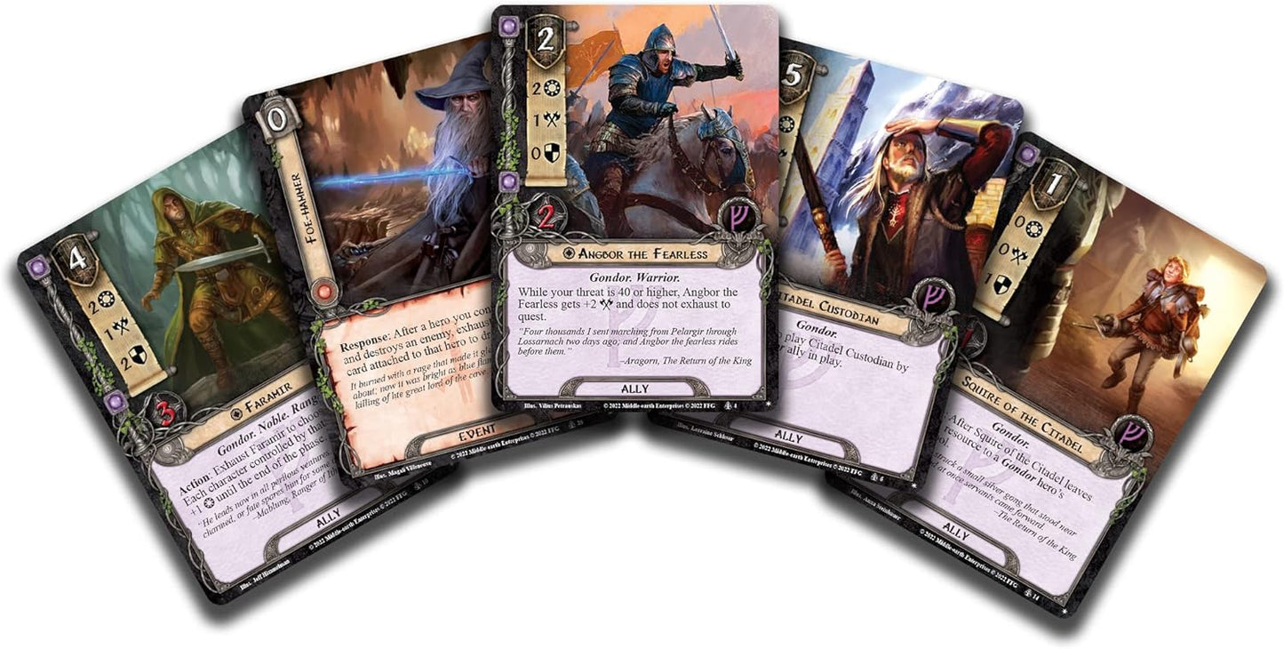 Fantasy Flight Games | The Lord of the Rings LCG: Defenders of Gondor Starter Deck | Card Game |