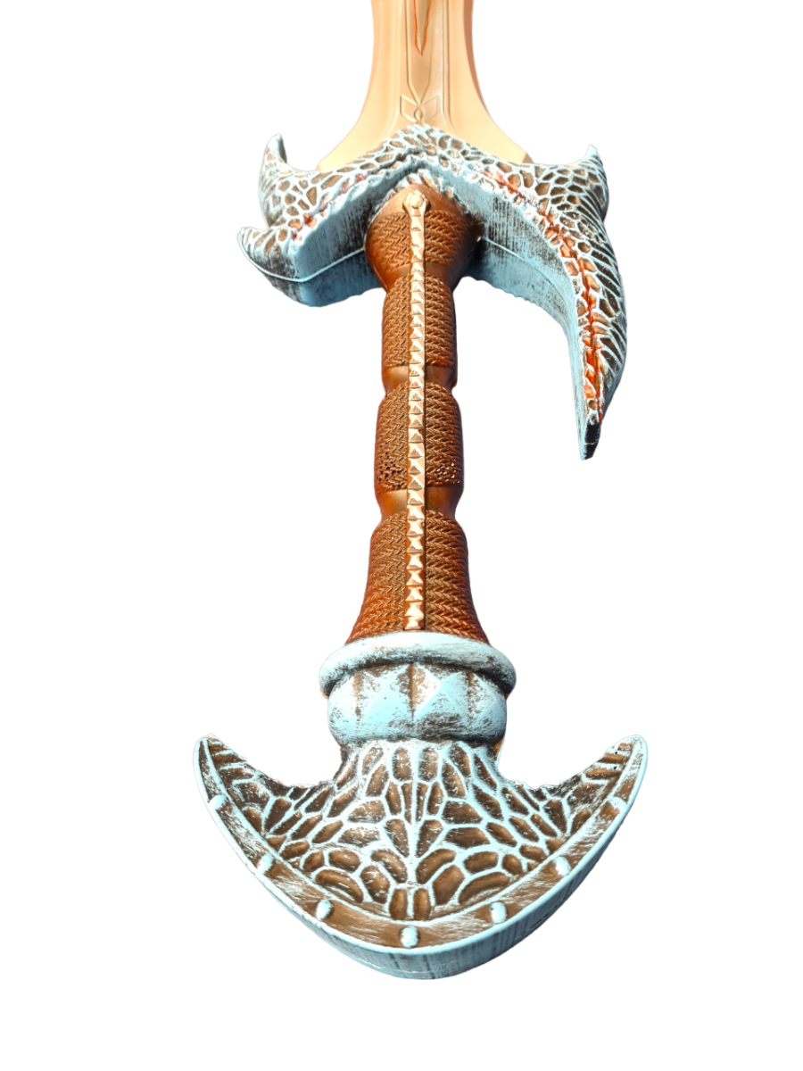 1:1 Cosplay Orc Anti Mage Scythe of Vyse Elf Weapon Anime Role Play Halloween Gift PU 106cm