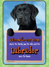 Labrador (Black) Welcome Hang-up