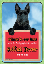 Scottish Terrier Welcome Hang-up