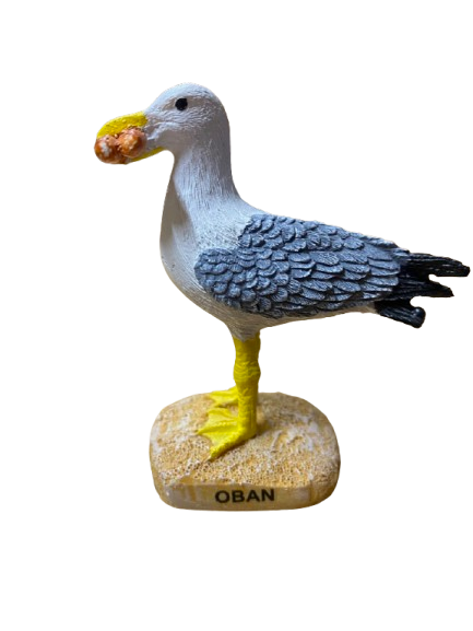 Oban Seagull with Food Resin Ornament