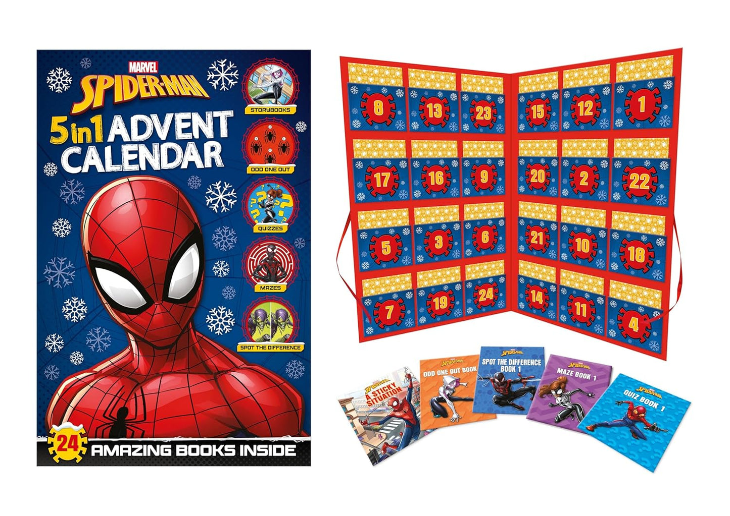 Marvel Spider-Man: 5-in-1 Advent Calendar Christmas Gift Brand New