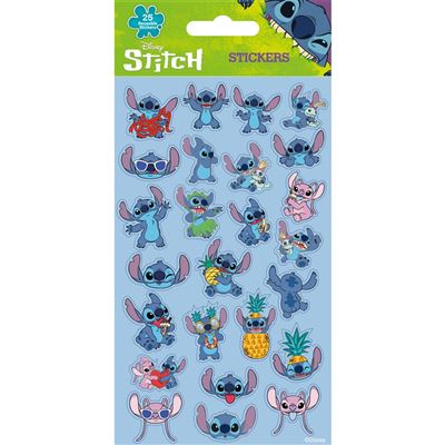 LILO & STITCH (STITCH & ANGEL) 25pc REUSABLE PAPER STICKERS